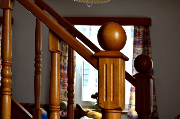 Wood Handrail Staining Service